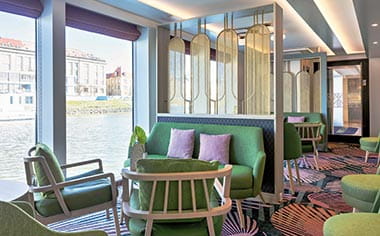 The Belvedere Lounge on Spirit of the Danube